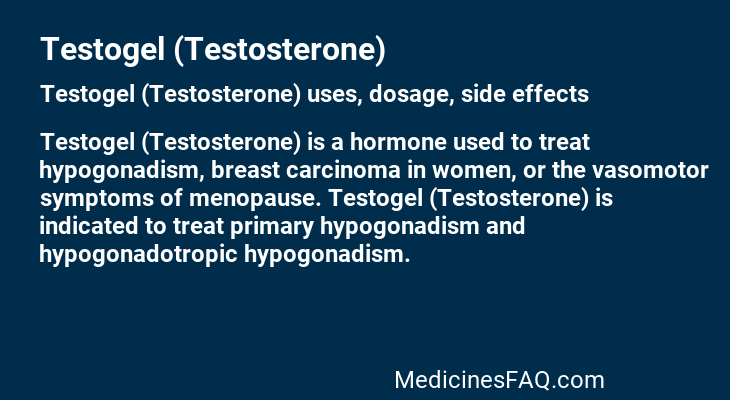 Testogel (Testosterone)