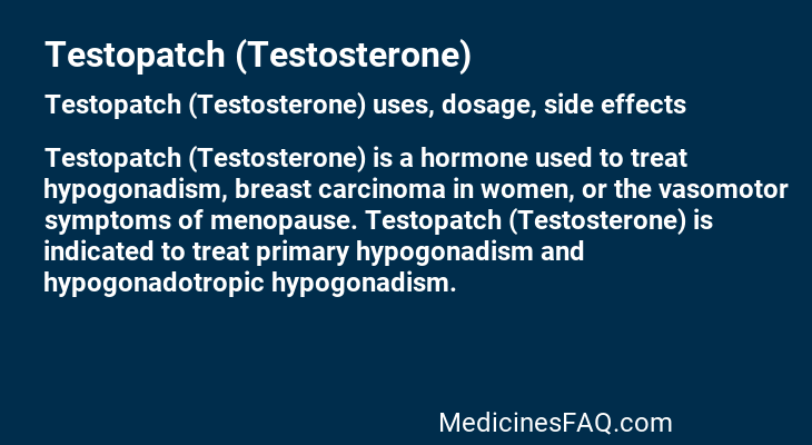 Testopatch (Testosterone)