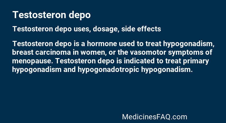 Testosteron depo