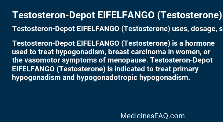 Testosteron-Depot EIFELFANGO (Testosterone)