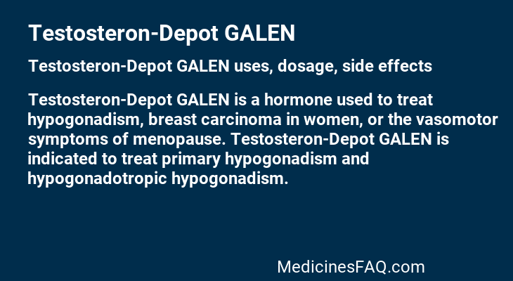 Testosteron-Depot GALEN