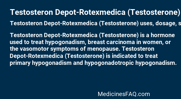 Testosteron Depot-Rotexmedica (Testosterone)