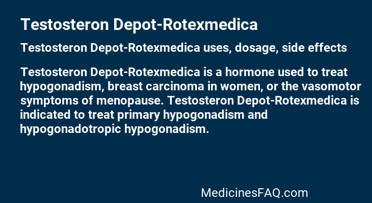 Testosteron Depot-Rotexmedica