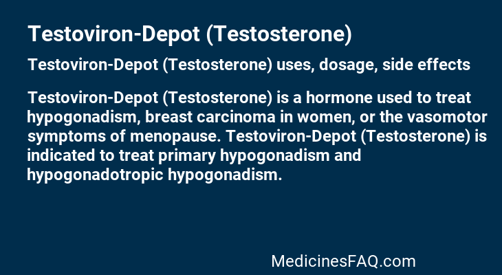 Testoviron-Depot (Testosterone)