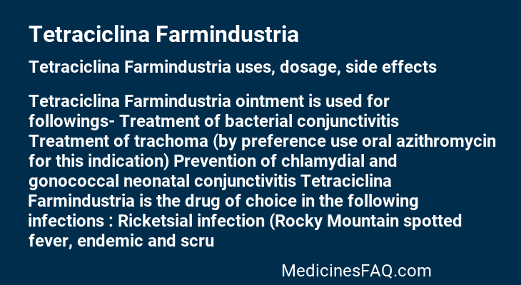 Tetraciclina Farmindustria