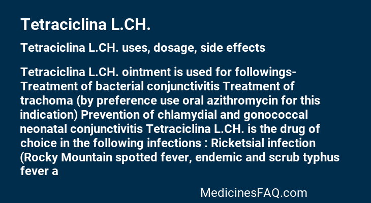 Tetraciclina L.CH.