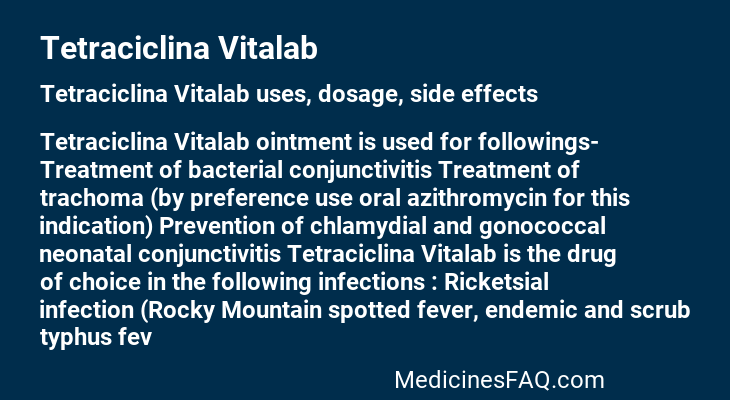 Tetraciclina Vitalab