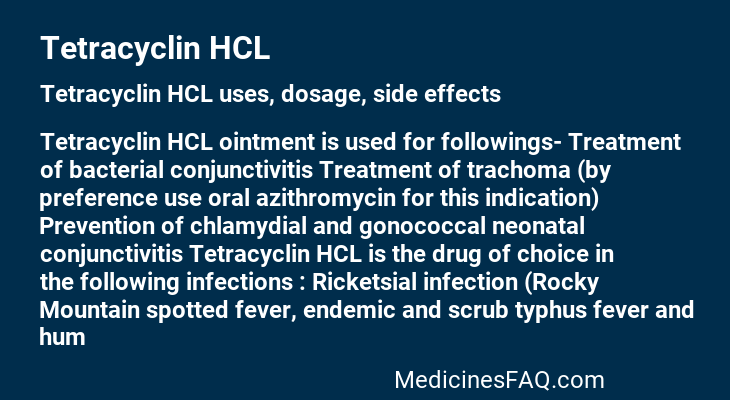 Tetracyclin HCL