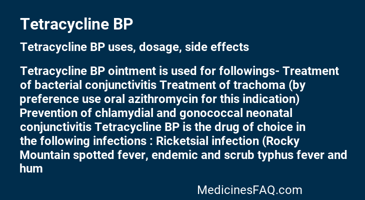 Tetracycline BP