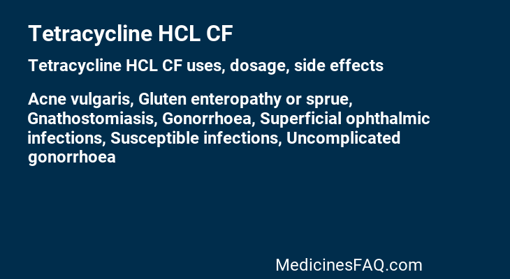 Tetracycline HCL CF