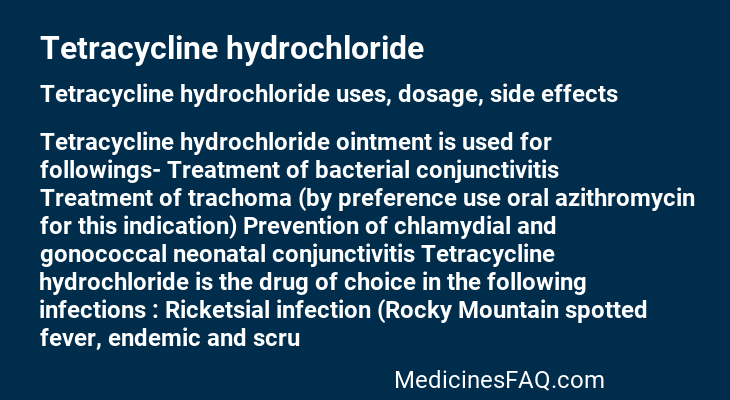 Tetracycline hydrochloride