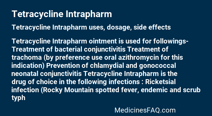 Tetracycline Intrapharm