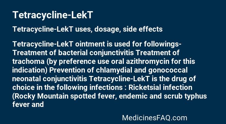 Tetracycline-LekT