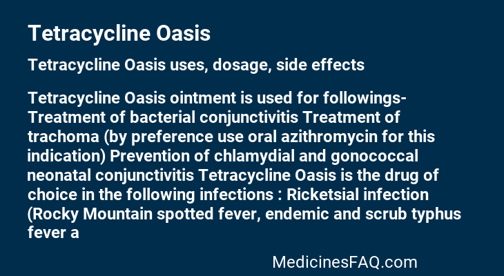 Tetracycline Oasis