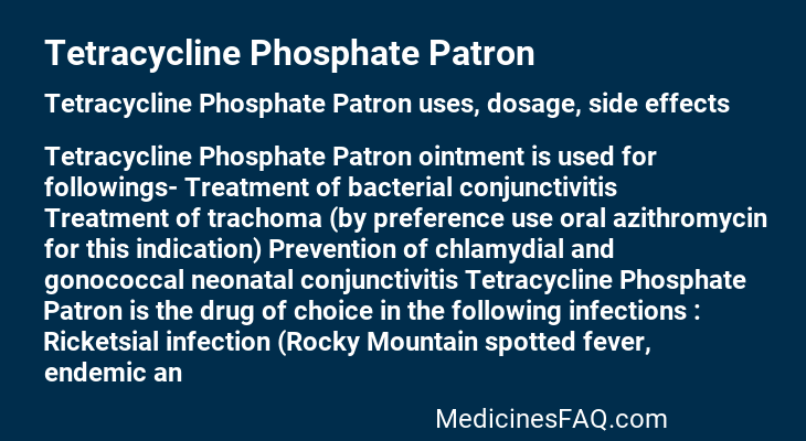 Tetracycline Phosphate Patron