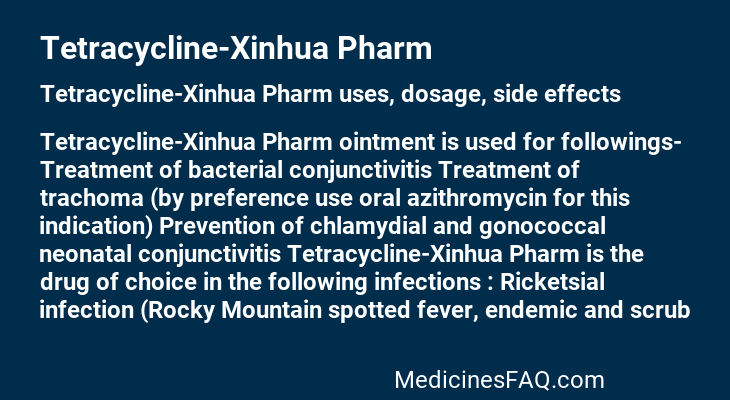 Tetracycline-Xinhua Pharm