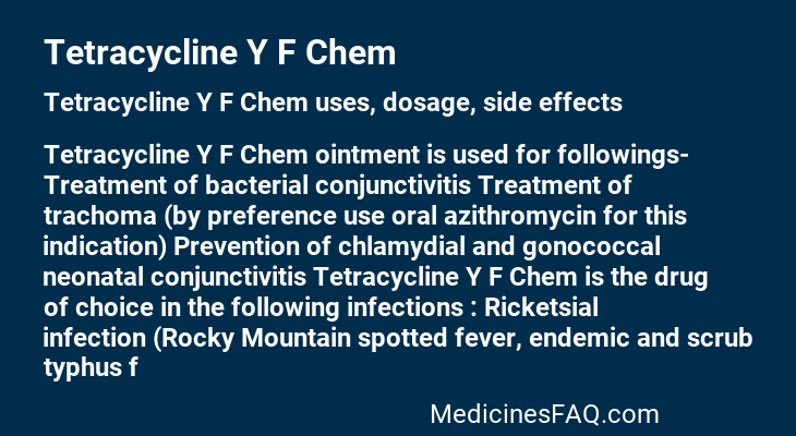 Tetracycline Y F Chem