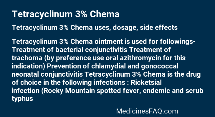 Tetracyclinum 3% Chema