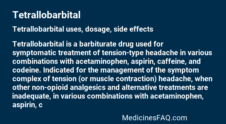 Tetrallobarbital