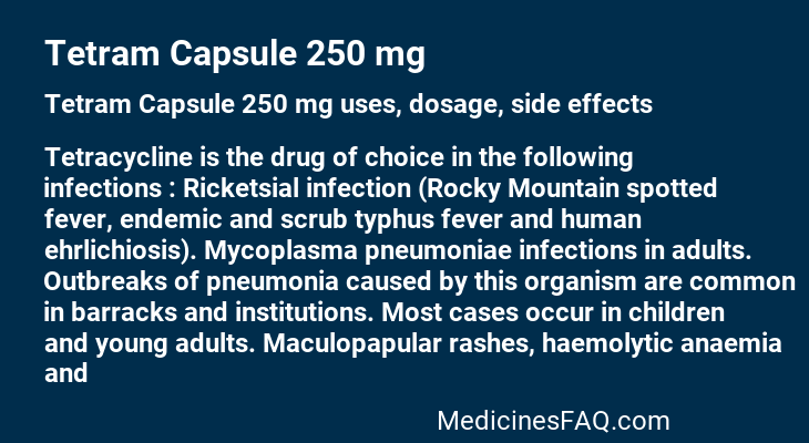 Tetram Capsule 250 mg