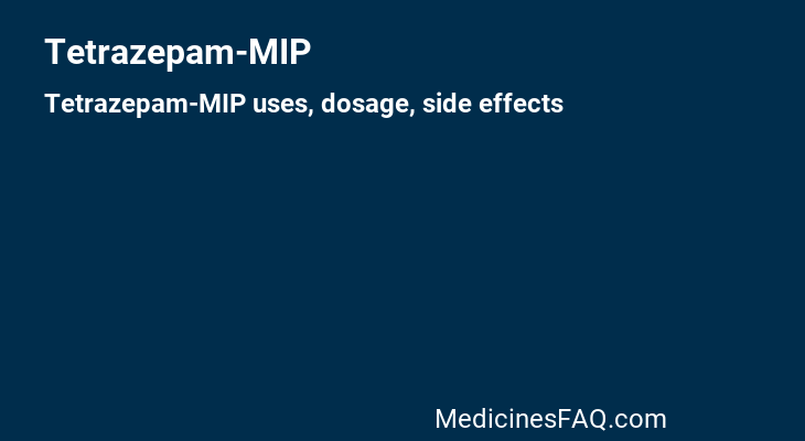 Tetrazepam-MIP