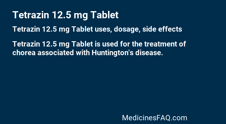 Tetrazin 12.5 mg Tablet