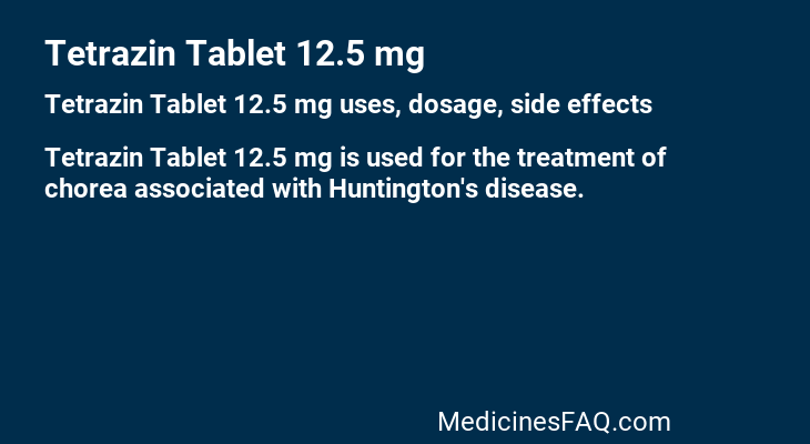 Tetrazin Tablet 12.5 mg