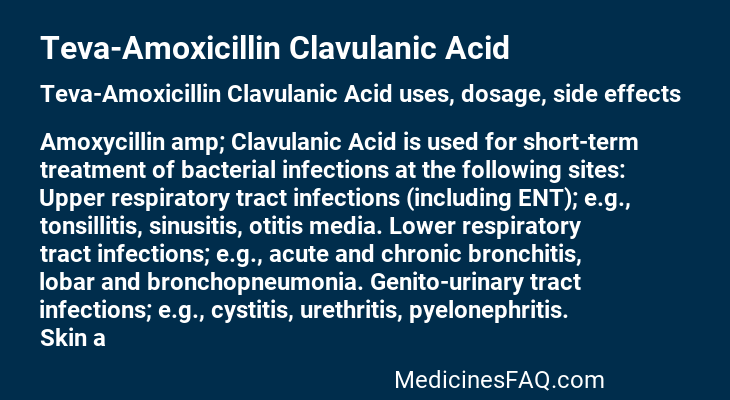Teva-Amoxicillin Clavulanic Acid