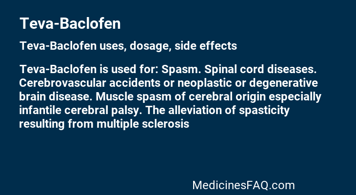 Teva-Baclofen