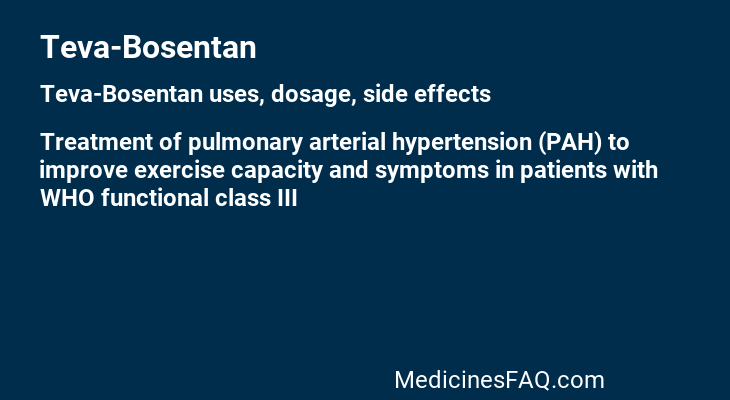 Teva-Bosentan