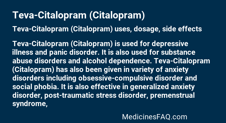 Teva-Citalopram (Citalopram)