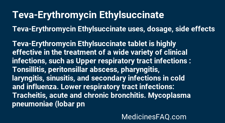 Teva-Erythromycin Ethylsuccinate
