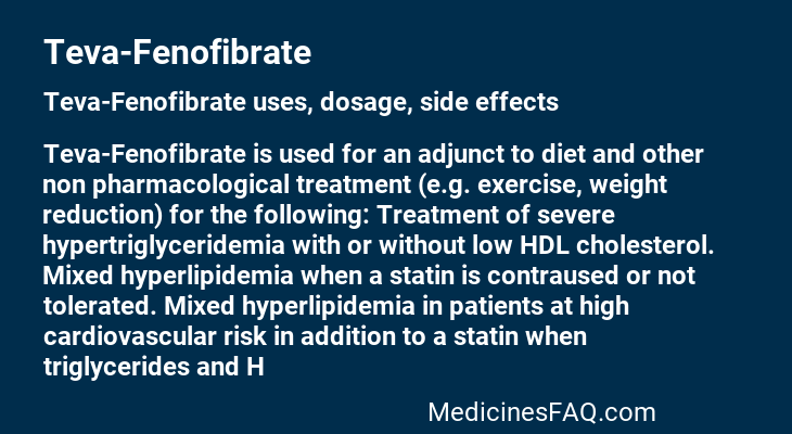 Teva-Fenofibrate