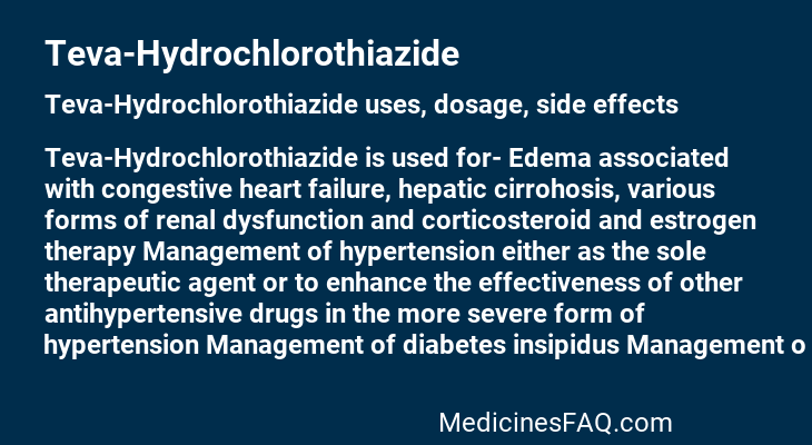 Teva-Hydrochlorothiazide
