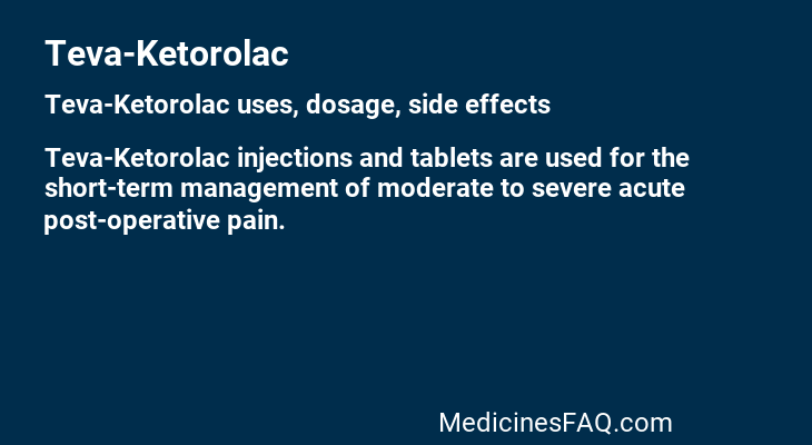 Teva-Ketorolac