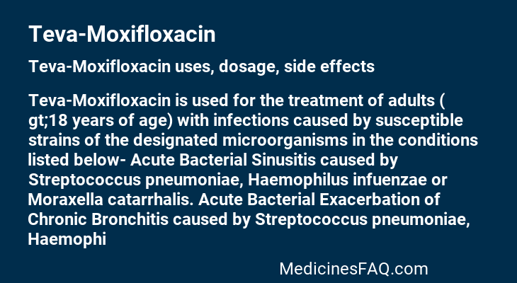 Teva-Moxifloxacin
