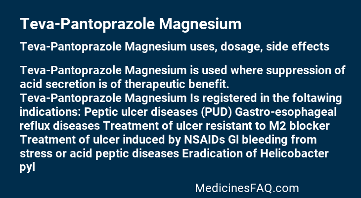 Teva-Pantoprazole Magnesium