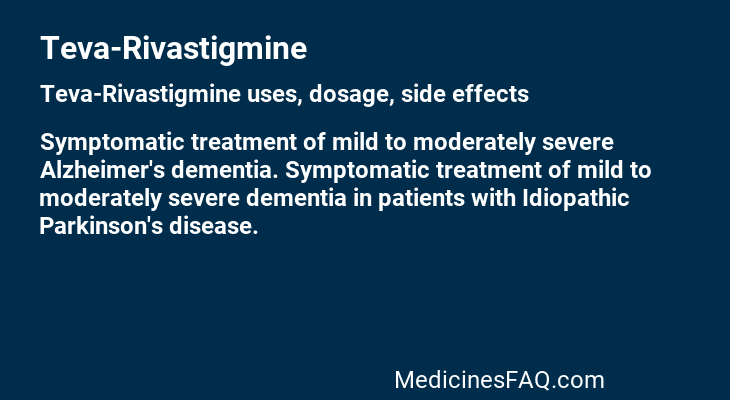 Teva-Rivastigmine