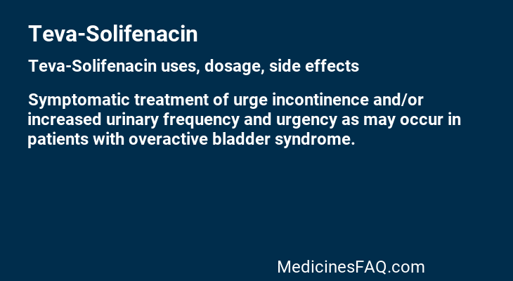 Teva-Solifenacin