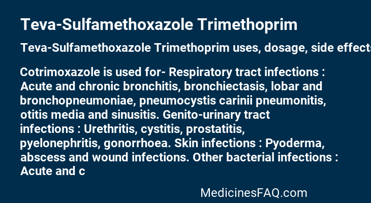 Teva-Sulfamethoxazole Trimethoprim