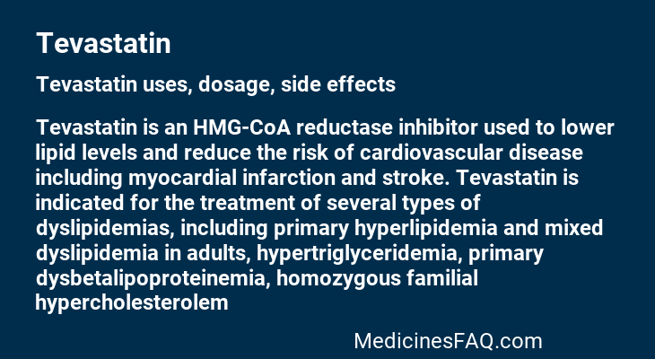 Tevastatin