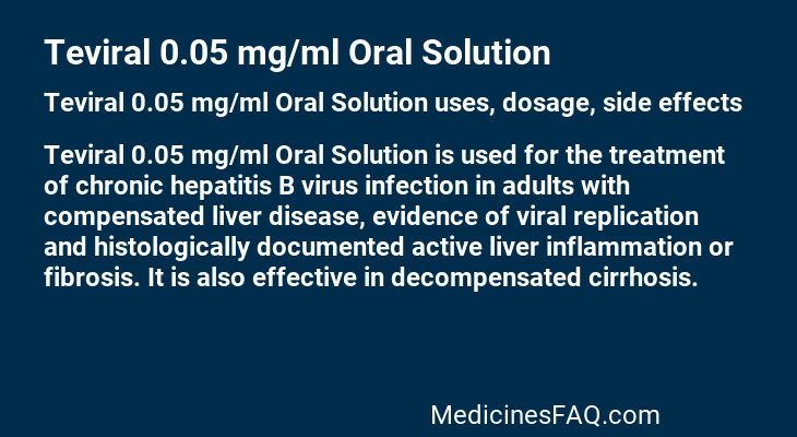 Teviral 0.05 mg/ml Oral Solution