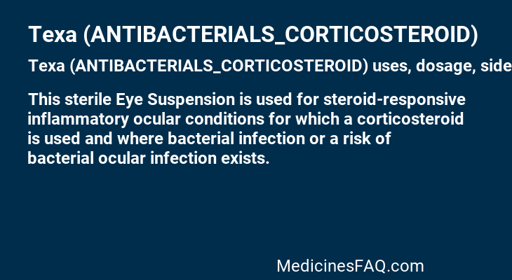 Texa (ANTIBACTERIALS_CORTICOSTEROID)