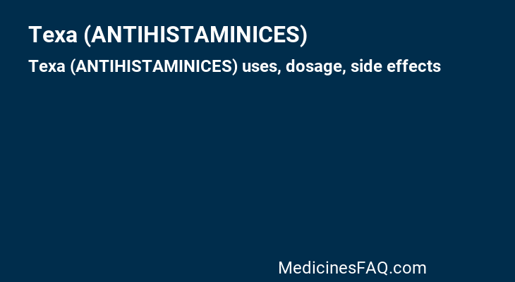 Texa (ANTIHISTAMINICES)