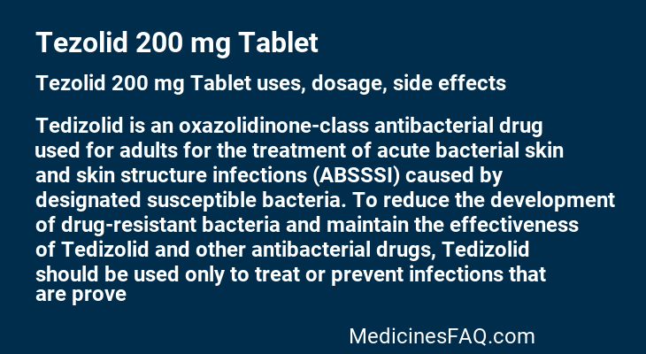 Tezolid 200 mg Tablet