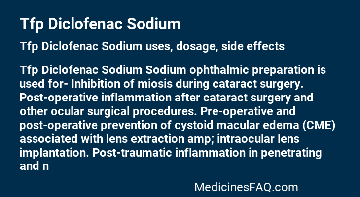 Tfp Diclofenac Sodium