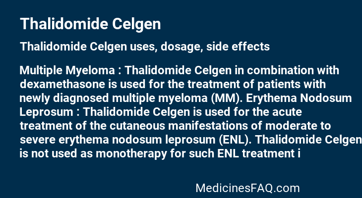 Thalidomide Celgen