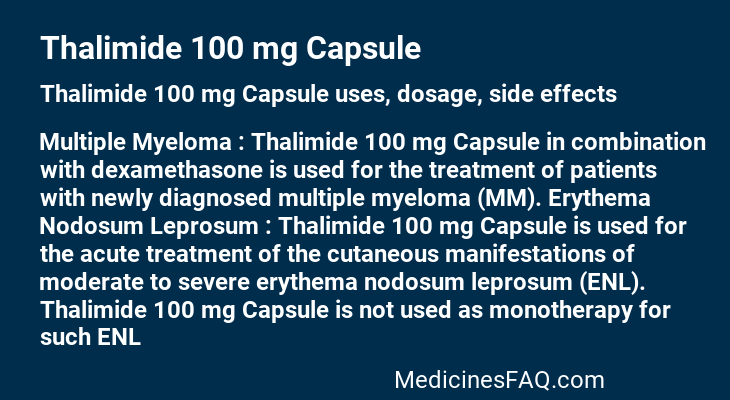 Thalimide 100 mg Capsule