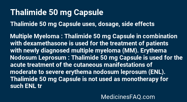 Thalimide 50 mg Capsule