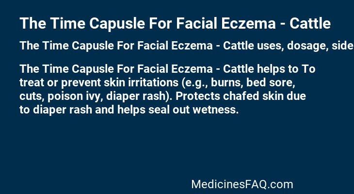 The Time Capusle For Facial Eczema - Cattle